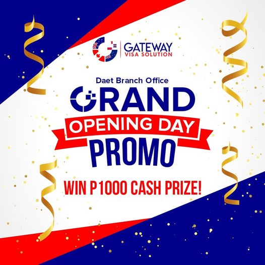 GRAND OPENING DAY PROMO